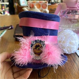 SOLD Cheshire Car Disney Parks Miniature Tea Party Top hat Alice in Wonderland